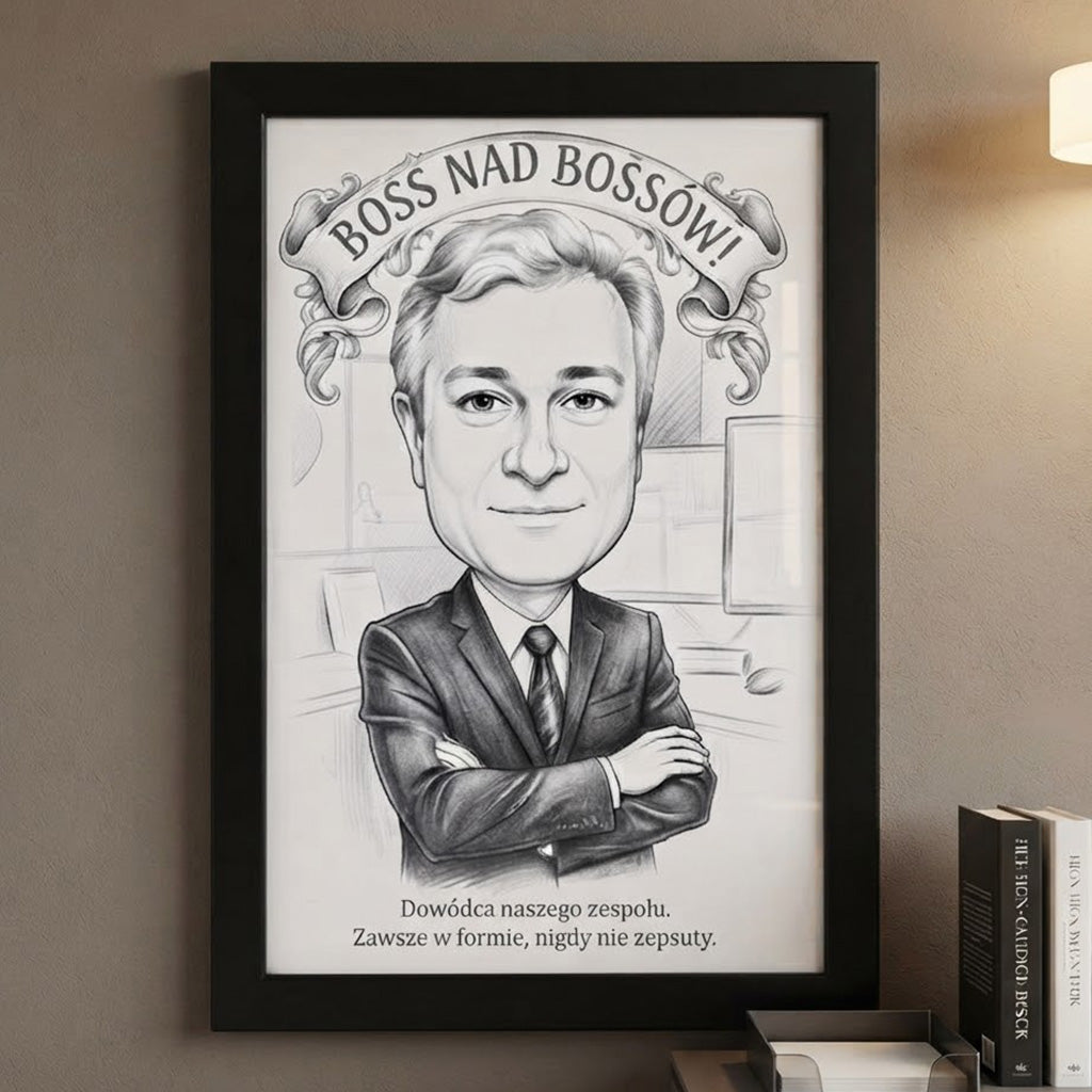 Personalizowany Portret w Stylu Szkicu ze zdjęcia - Prezent na Każdą Okazję